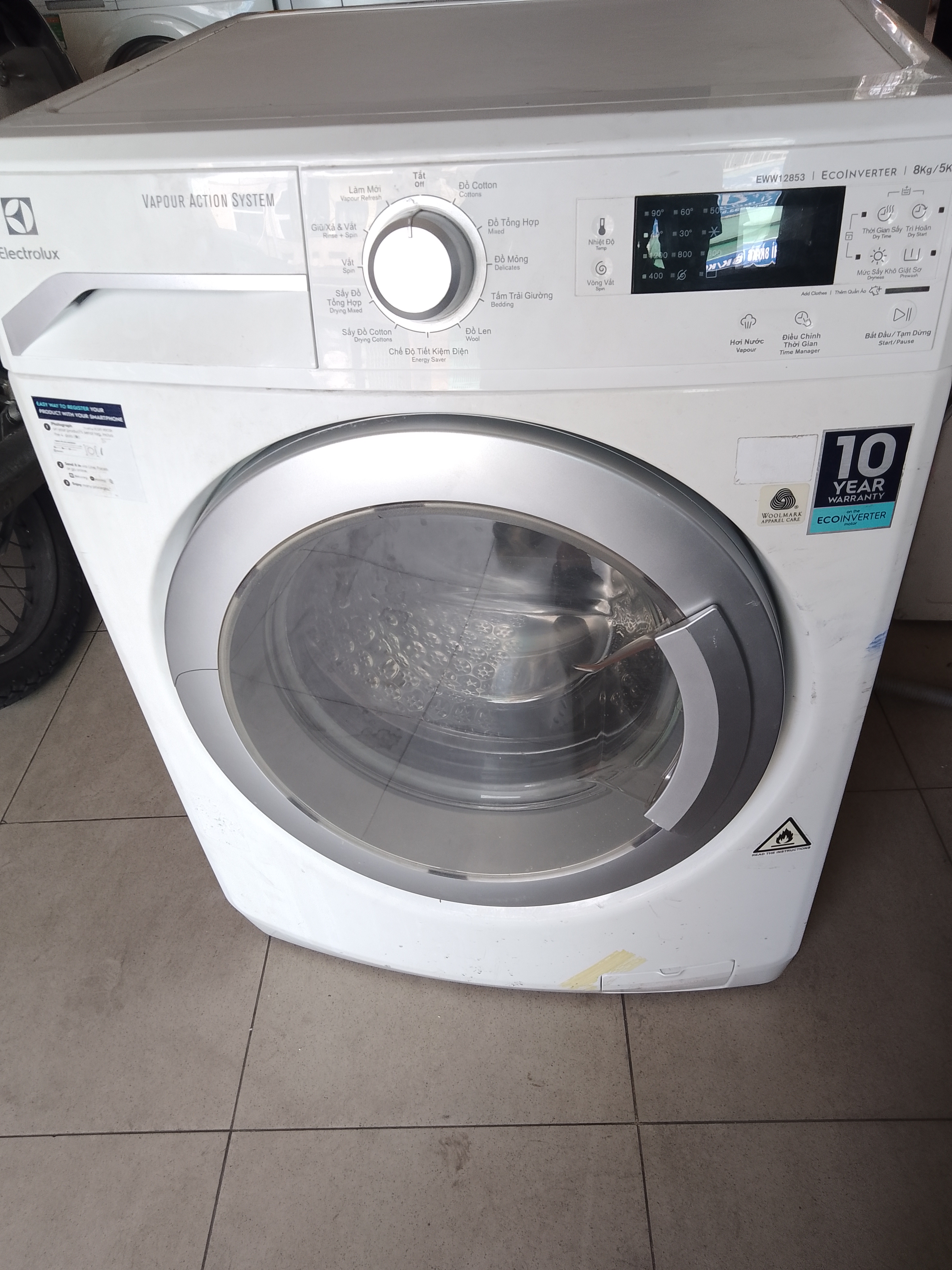 Máy giặt electrolux inverter 8kg