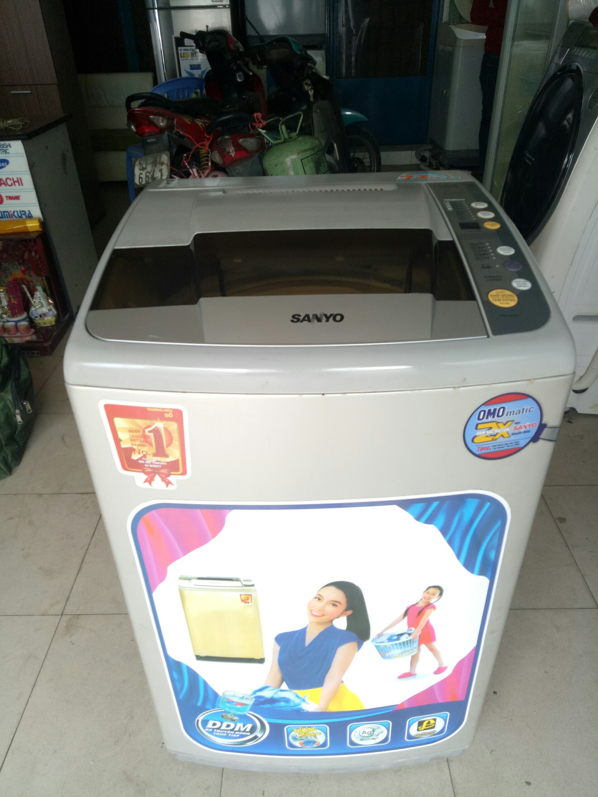 Máy giặt cũ Sanyo 7,2 kg