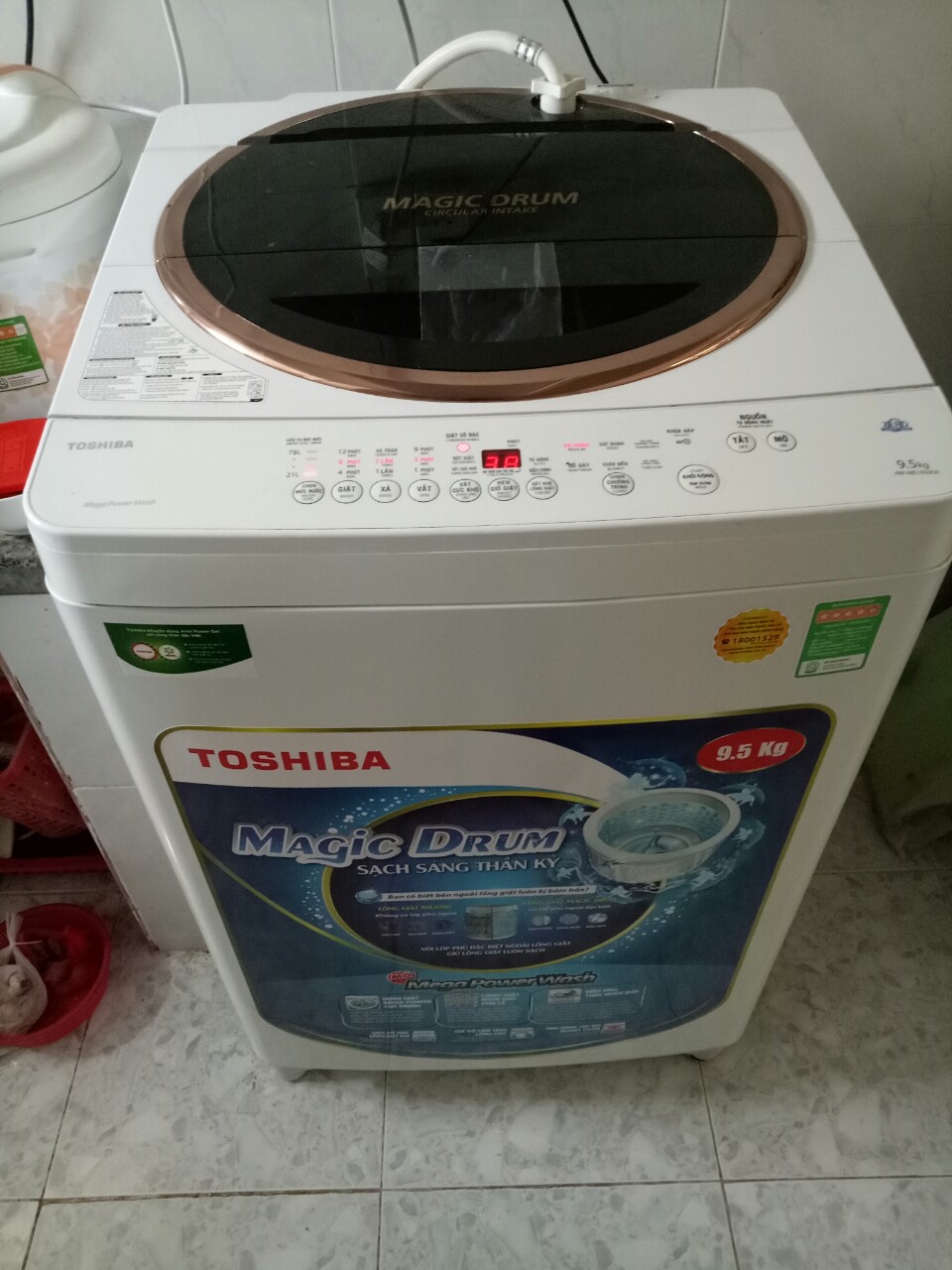 Máy giặt cũ Toshiba 9,5kg
