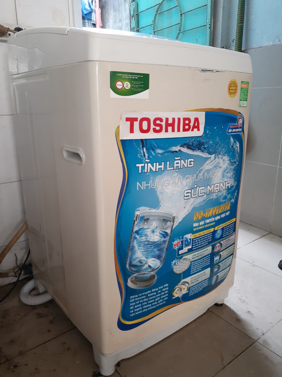 Máy giặt cũ Toshiba inverter 9kg