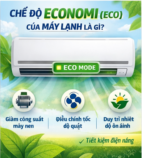 Chế độ Economi của máy lạnh là gì? Có tiết kiệm điện không