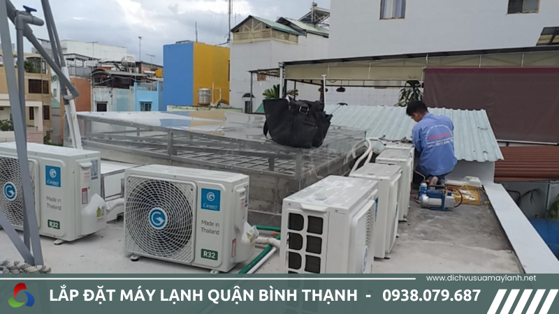 Lắp đặt máy lạnh quận Bình Thạnh