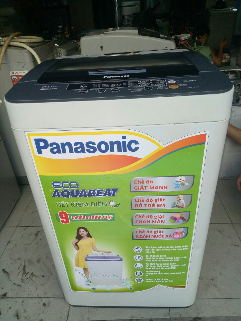 Máy giặt cũ Panasonic 7kg