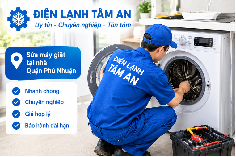 Sửa máy giặt quận Phú Nhuận