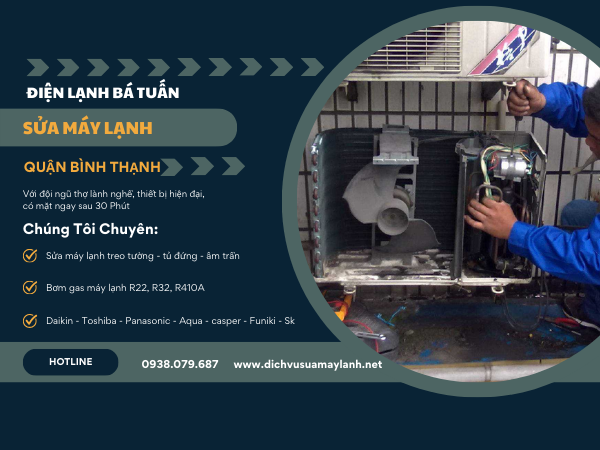 Sửa máy lạnh quận Bình Thạnh