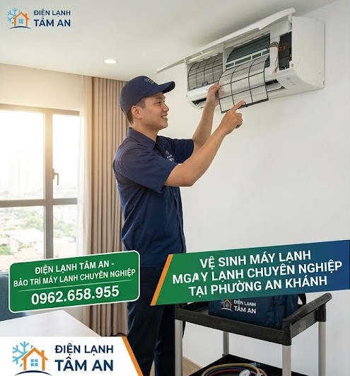 Sửa chữa , vệ sinh máy lạnh phường An Khánh TPHCM