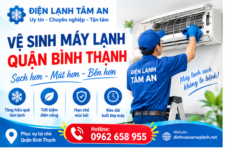 Vệ sinh máy lạnh Quận Bình Thạnh